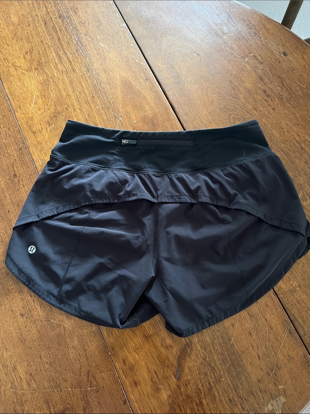 Lululemon Black Running Shorts Size 6 - Picture 2 of 5